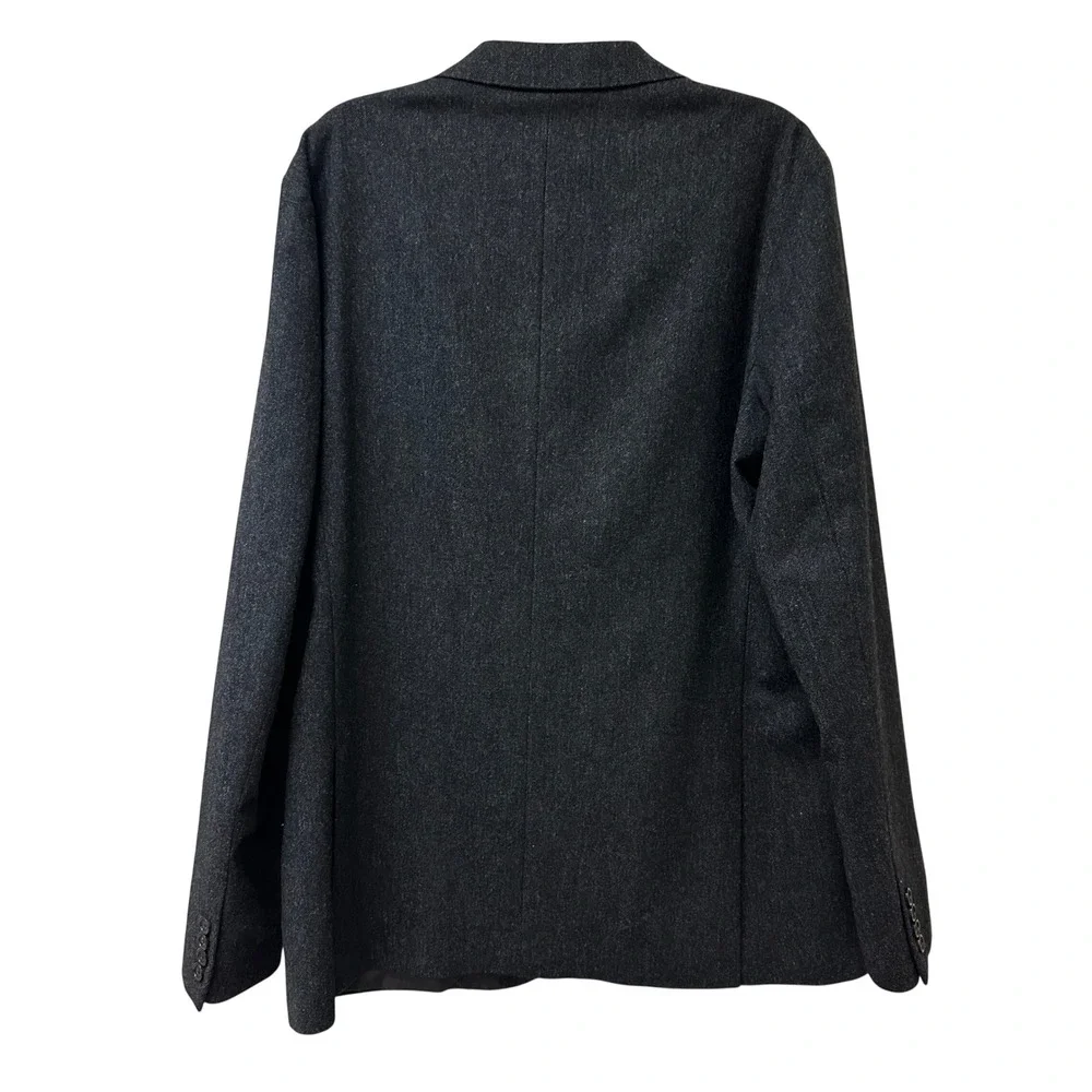 J.Crew Ludlow Slim Blazer 44L Charcoal Grey Abraham Moon Wool Suit Jacket